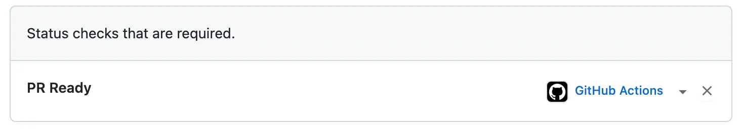 GitHub status checks